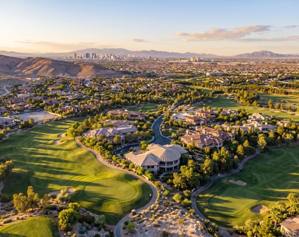 The foothills of Southern Highlands, Southern Highlands, NV