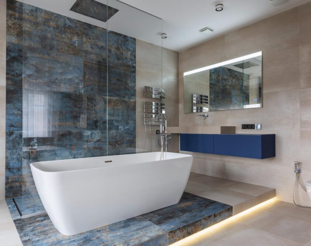 Local bathroom renovation contractor in Las Vegas, NV transforming outdated residential bathrooms