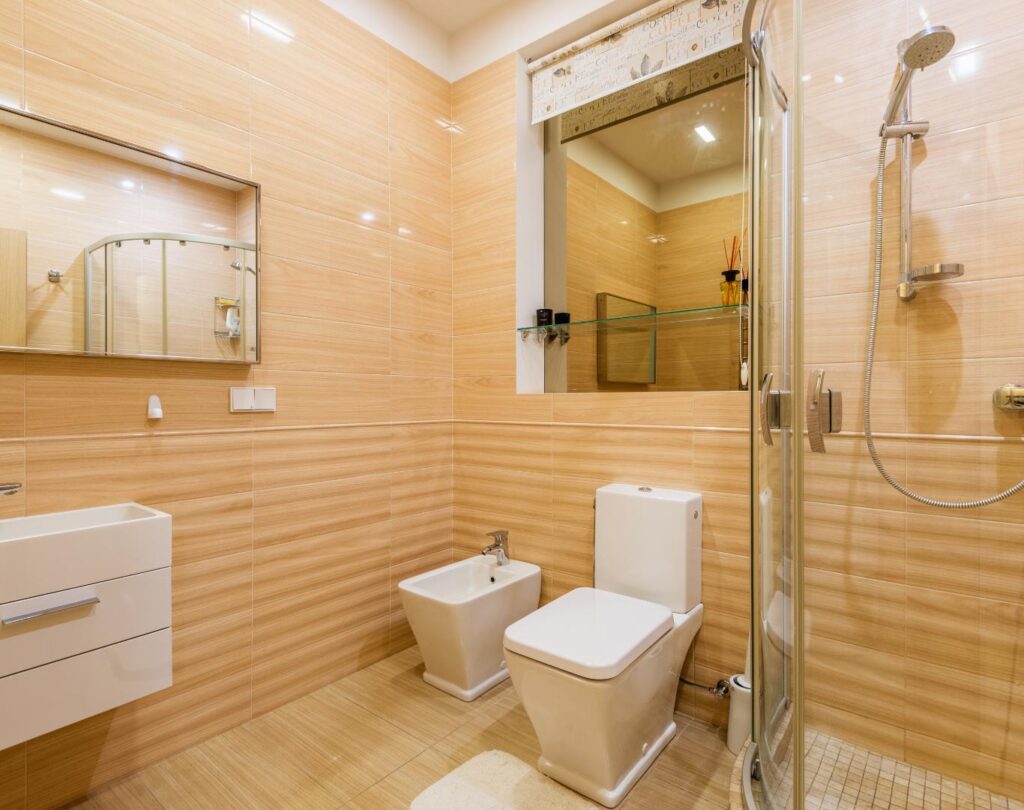Professional bathroom remodeling in Las Vegas, NV featuring modern shower and vanity upgrades