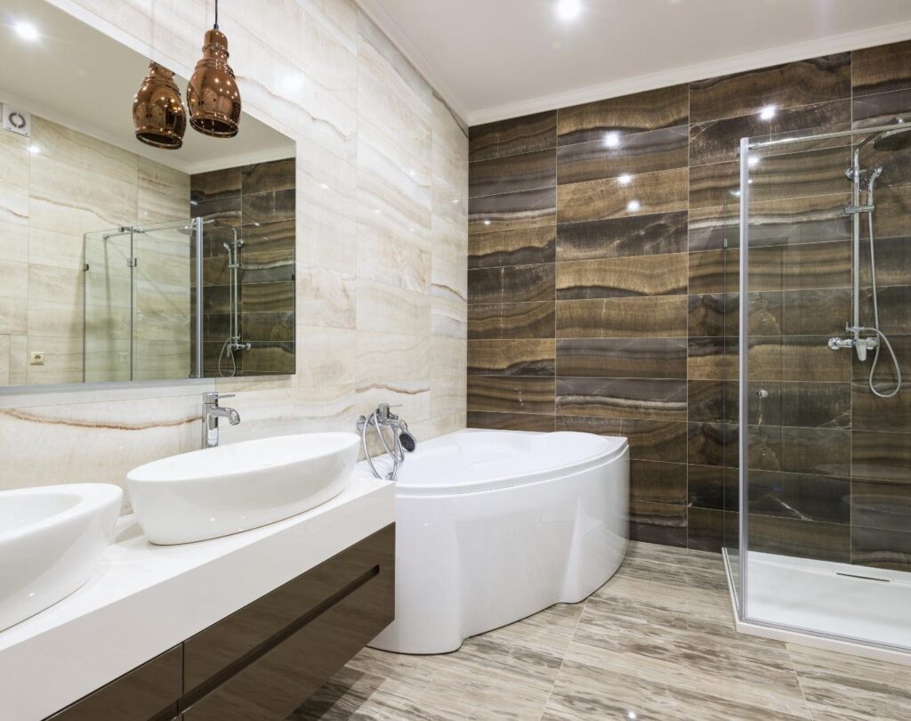 Expert bathroom remodeling services near me in Centennial, NV featuring modern fixtures and custom layouts
