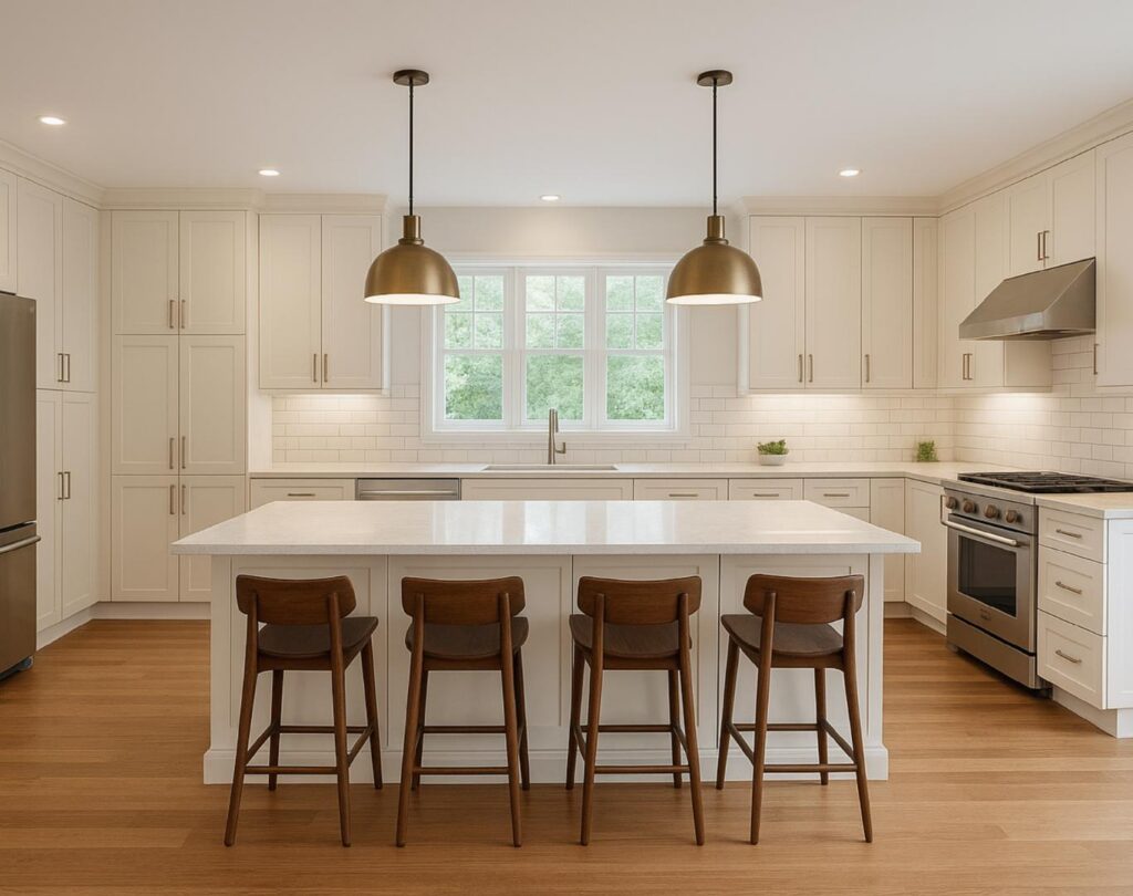 Custom kitchen remodeling near me in Henderson, NV featuring new cabinetry and spacious countertops